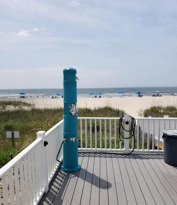 Shower Tower at Ocean Isle Beach NC Shower Tower at Ocean Isle Beach NC